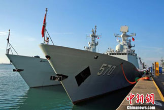 Chinese naval delegation attends the 2017 Asian International Maritime Defence Exhibition